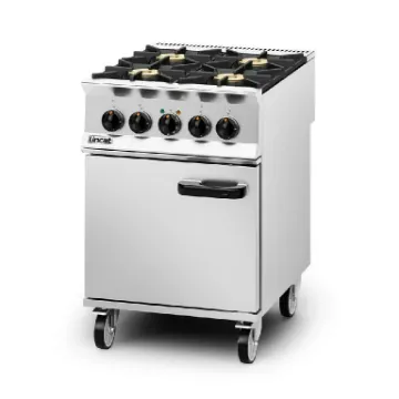 Picture of Lincat Opus 800 Dual Fuel [Natural Gas] Free-standing Oven Range - 4 Burners - W 600 mm - 30.0 kW