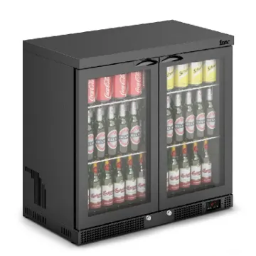 Picture of IMC Mistral M90 Bottle Cooler [Front Load] - Glass Door - Black Painted Frame - H 850 mm - W 900 mm - 0.46 kW
