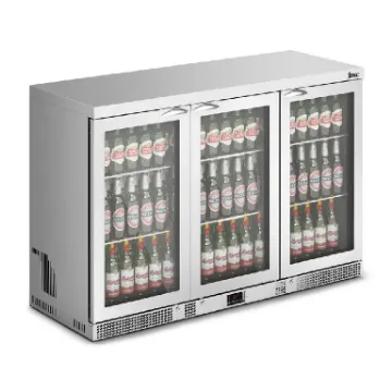Picture of IMC Mistral M135 Bottle Cooler [Front Load] - Glass Door - Stainless Steel Frame - H 900 mm - W 1350 mm - 0.357 kW