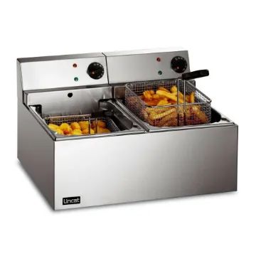 Picture of Lincat Lynx 400 Electric Counter-top Twin Tank General Purpose Fryer - 2 Baskets - W 540 mm - 2 x 3.0 kW