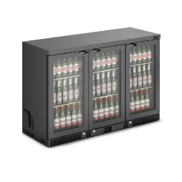 Picture of IMC Mistral M135 Bottle Cooler [Front Load] - Glass Door - Black Painted Frame - H 900 mm - W 1350 mm - 0.357 kW
