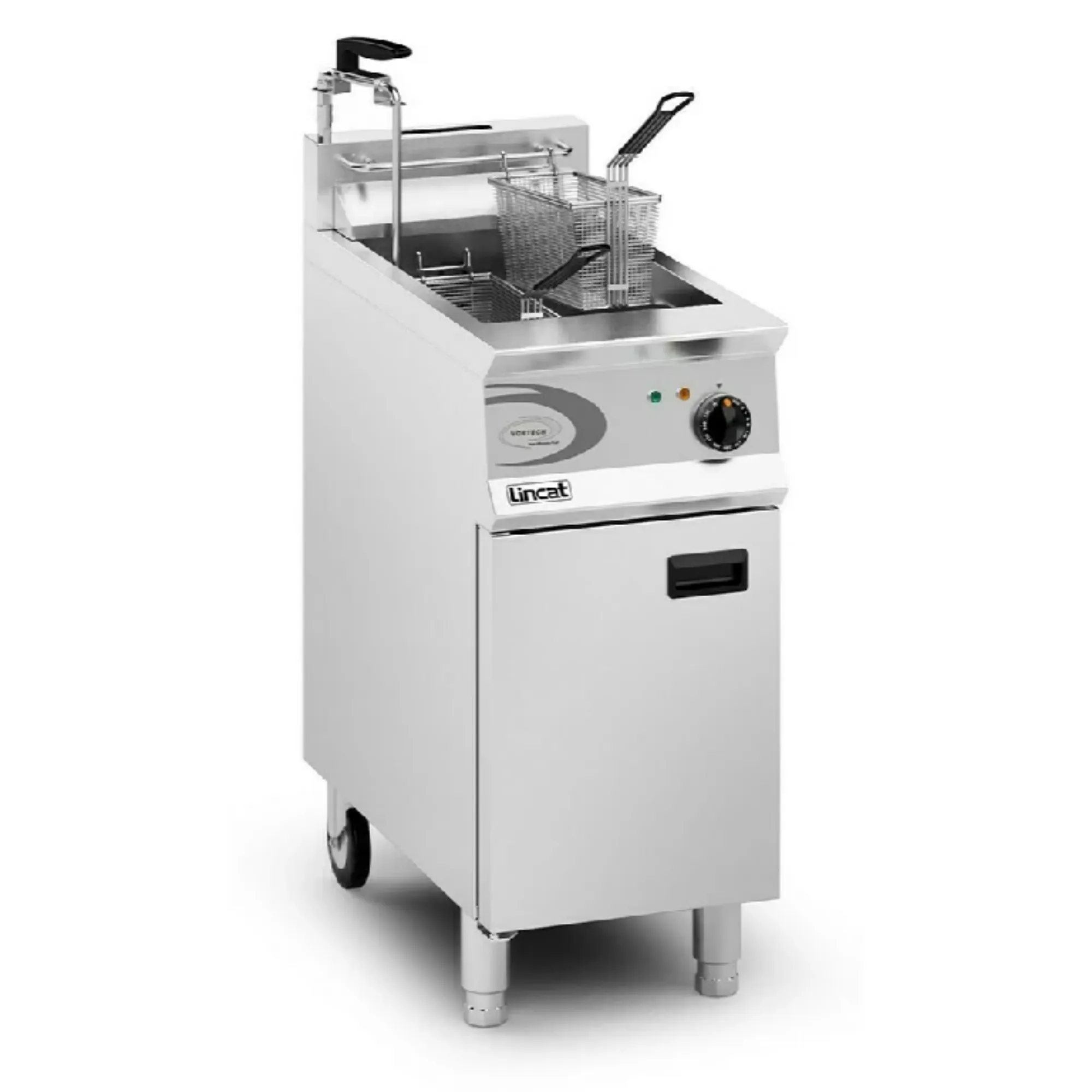 Picture of OG8115/OP/N - Lincat Opus 800 Natural Gas Free-standing Single Tank Fryer with Pumped Filtration