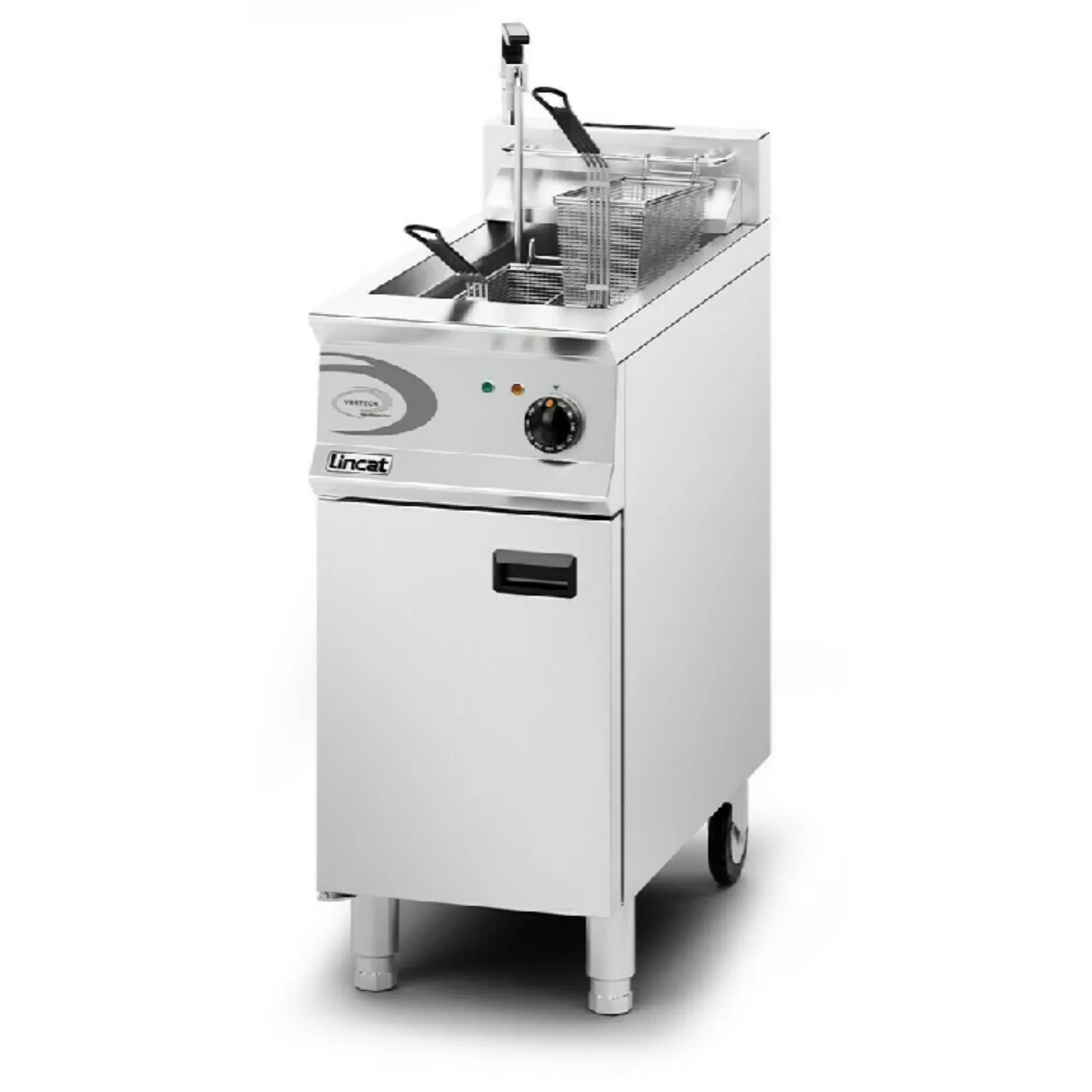 Picture of OG8115/OP/N - Lincat Opus 800 Natural Gas Free-standing Single Tank Fryer with Pumped Filtration