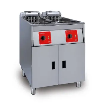 Picture of SL622H32G0 - FriFri Super Easy 622 Electric Free-standing Twin Tank Fryer with Filtration - 2 Baskets - W 600 mm - 2 x 15.0 kW