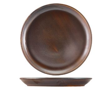 Picture of Terra Porcelain Rustic Copper Coupe Plate 30.5cm - Pack of 6