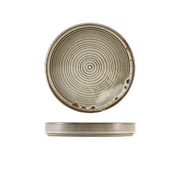 Picture of Terra Porcelain Grey Presentation Plate 18cm - Pack of 6