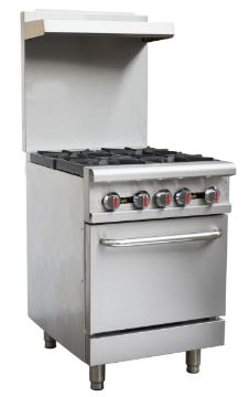 Picture of Chefsrange RGR24 - 4 Burner Range with Backsplash & Shelf