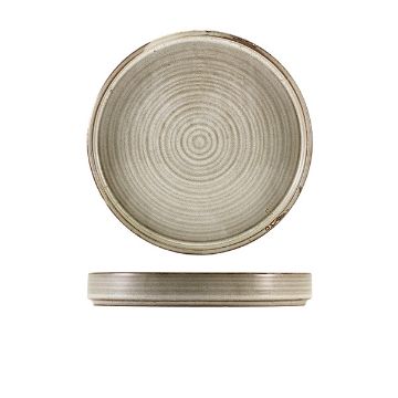 Picture of Terra Porcelain Grey Presentation Plate 20.5cm - Pack of 6