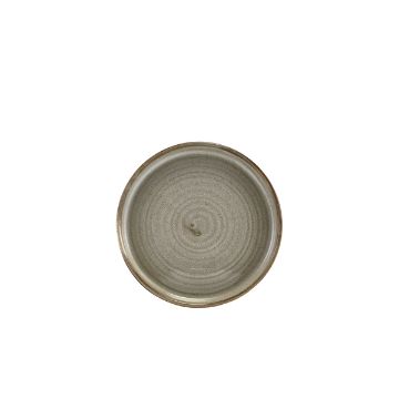 Picture of Terra Porcelain Grey Low Presentation Plate 14cm - Pack of 12