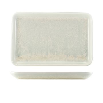Picture of Terra Porcelain Pearl Rectangular Platter 30 x 20cm - Pack of 3