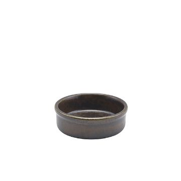 Picture of Terra Porcelain Black Tapas Dish 10cm - Pack of 12