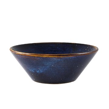 Picture of Terra Porcelain Aqua Blue Conical Bowl 16cm - Pack of 6