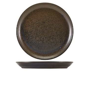Picture of Terra Porcelain Black Coupe Plate 30.5cm - Pack of 6