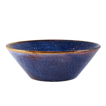 Picture of Terra Porcelain Aqua Blue Conical Bowl 19.5cm - Pack of 6