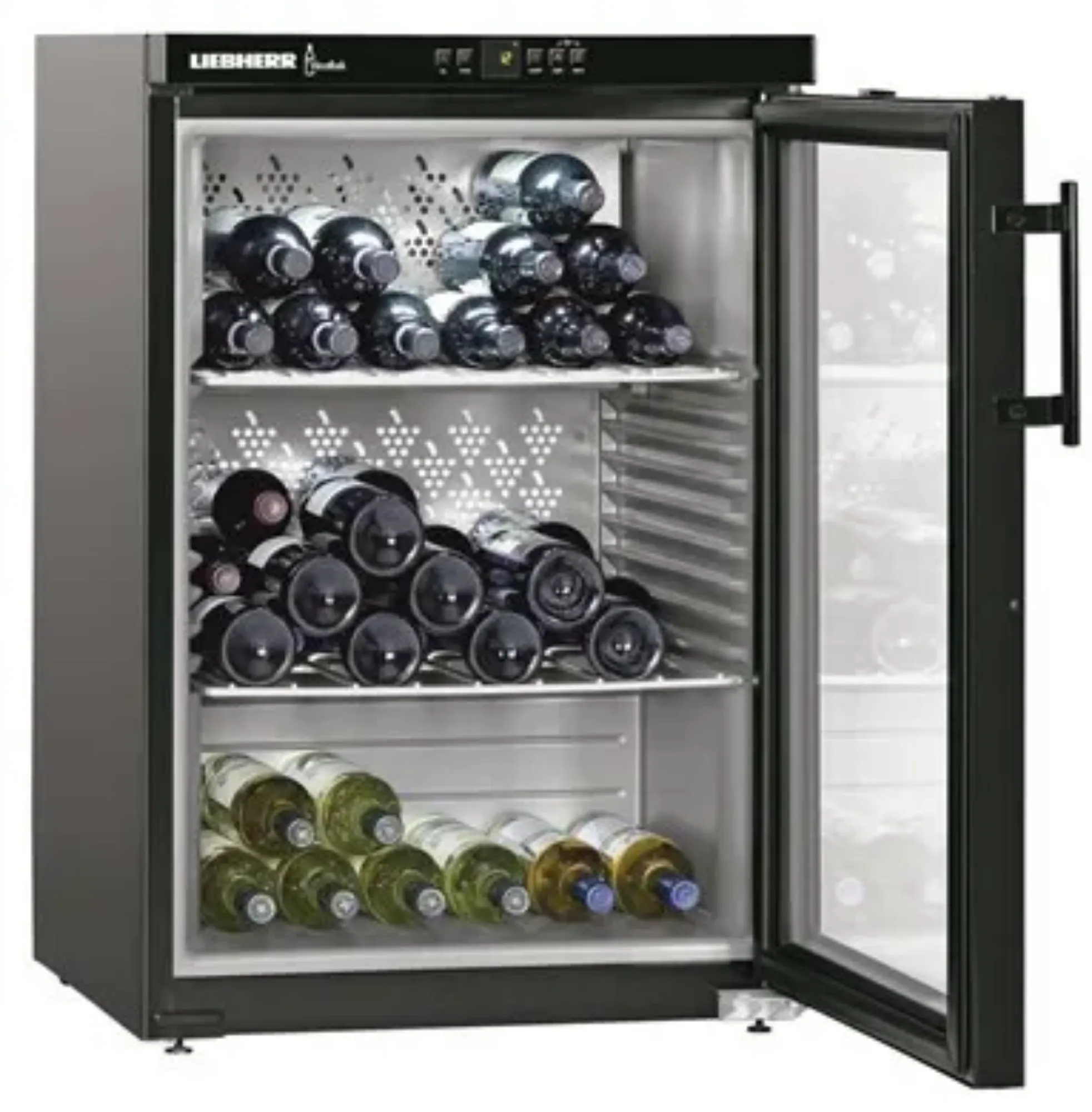 Picture of Liebherr WKB1812 Double Glazed Black Wine Cabinet 138 Litres