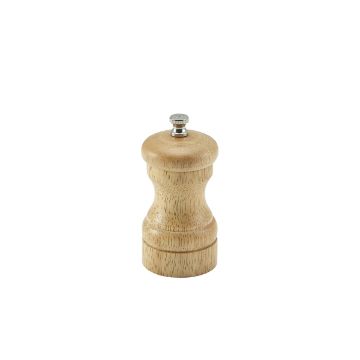 Picture of Genware Light Wood Salt Or Pepper Grinder 10cm - Pack of 6