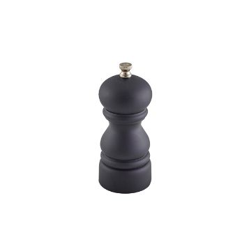 Picture of Genware Salt Or Pepper Grinder Matt Black 12.7cm - Pack of 6