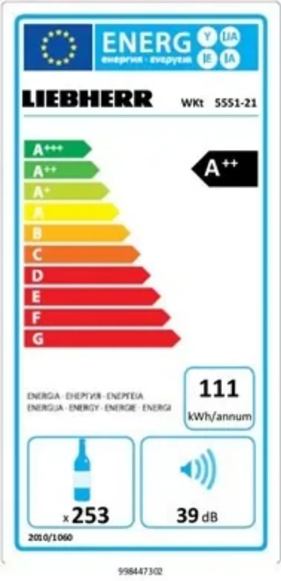 Picture of Liebherr WKT5551 Terra Wine Cabinet 597 Litres