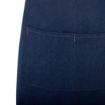Picture of Southside Short Length Bib Apron Denim Blue with Tan Ties