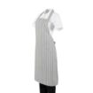 Picture of Whites Butchers Stripe Bib Apron Grey/White