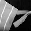 Picture of Whites Butchers Stripe Bib Apron Grey/White