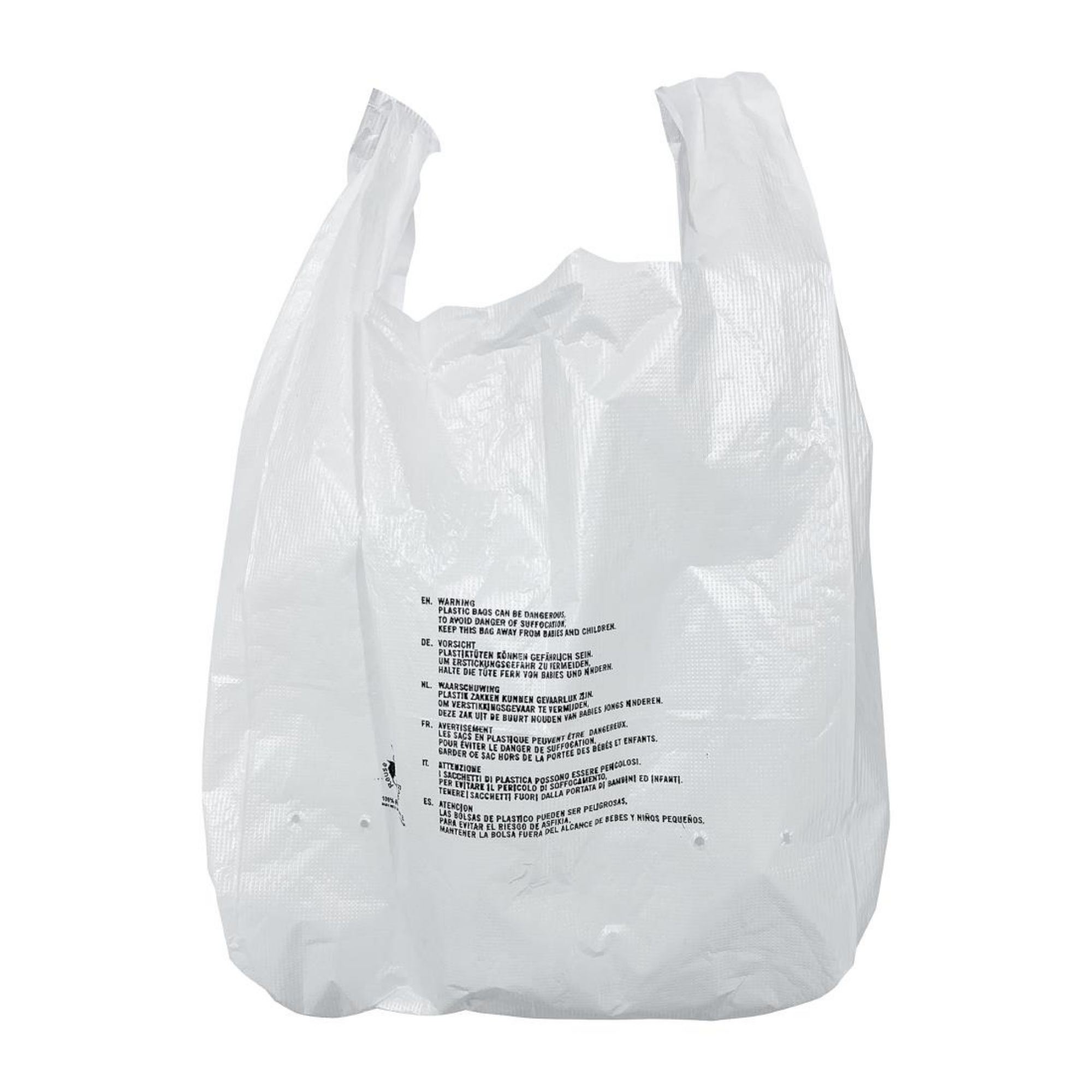 Picture of Fiesta Recyclable Large White Carrier Bag (1000 Pack)