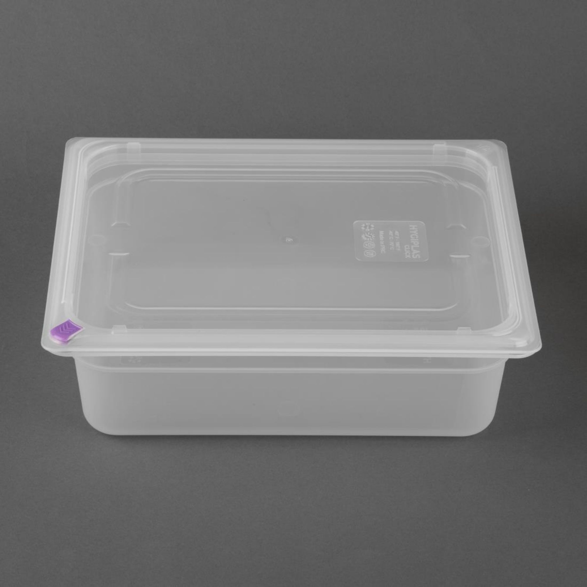 Picture of Hygiplas Click Polypropylene 1/2 Gastronorm Tray 100mm (4 Pack)