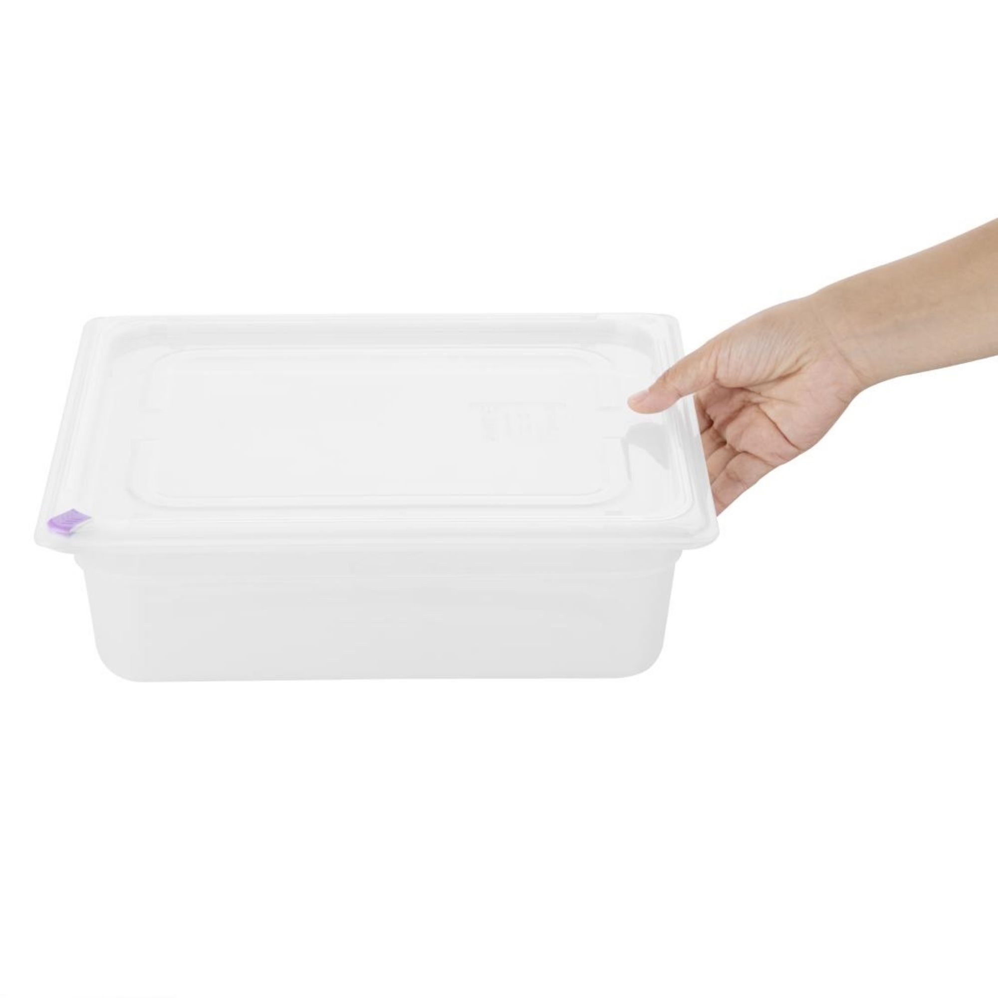 Picture of Hygiplas Click Polypropylene 1/2 Gastronorm Tray 100mm (4 Pack)
