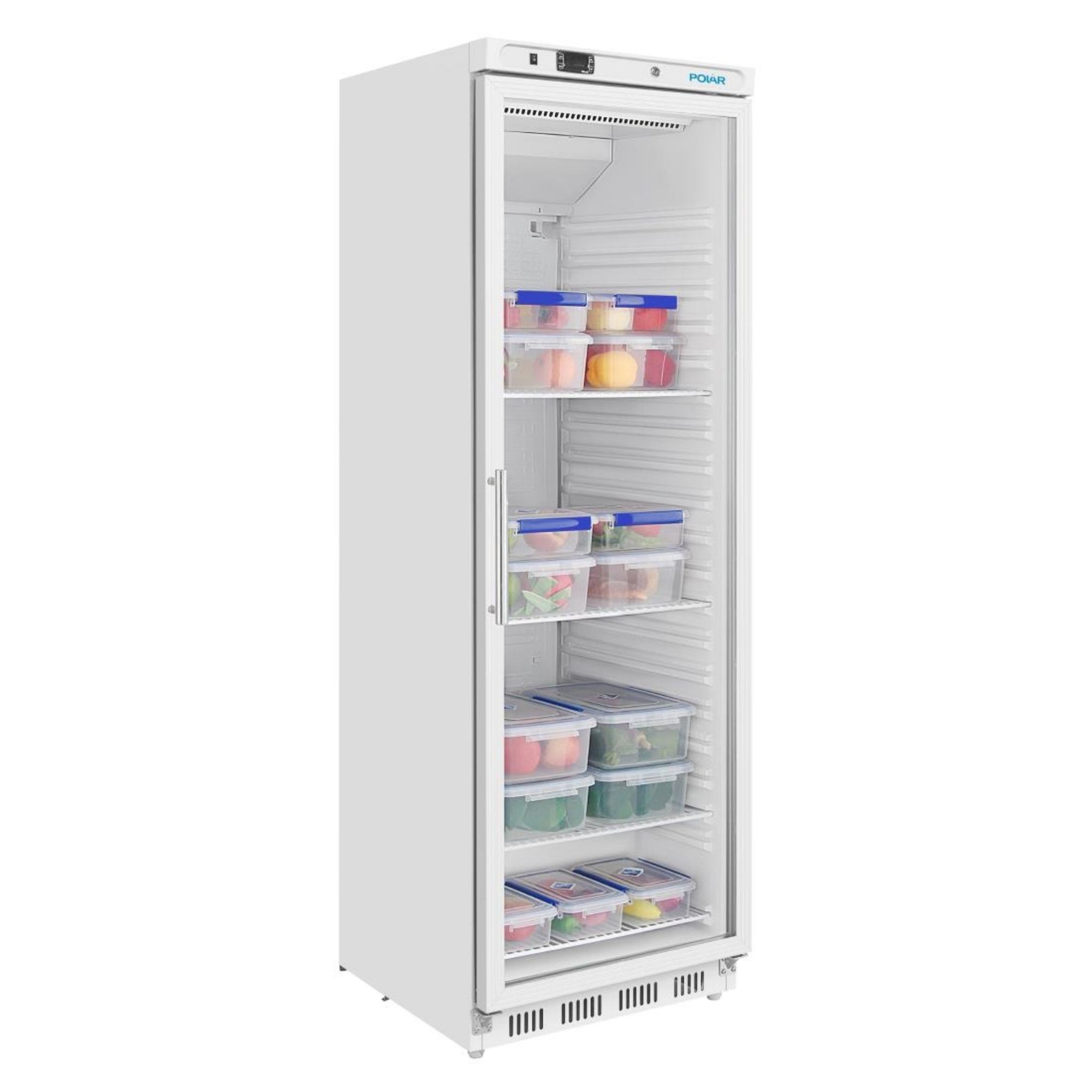 Picture of Polar C-Series Upright Display Fridge White 400Ltr
