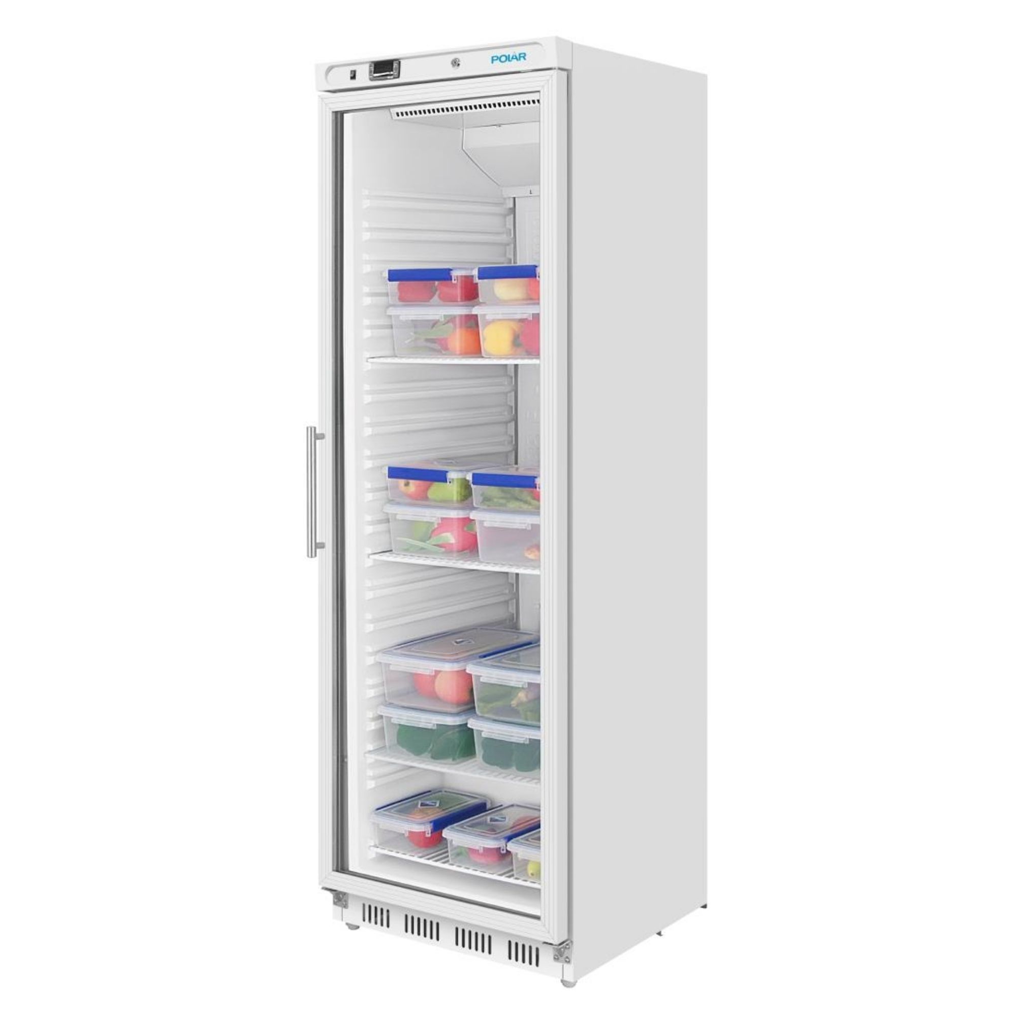 Picture of Polar C-Series Upright Display Fridge White 400Ltr