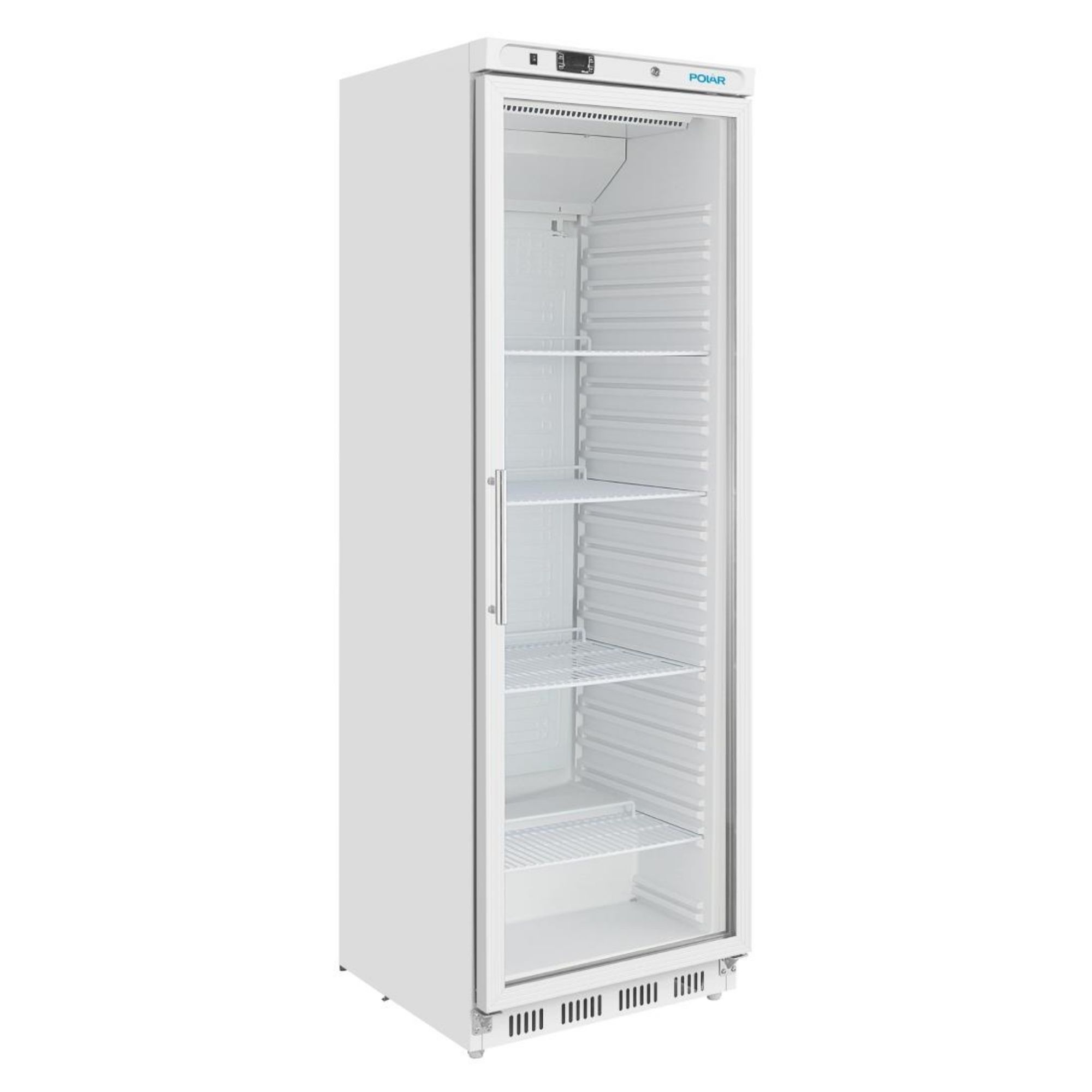 Picture of Polar C-Series Upright Display Fridge White 400Ltr
