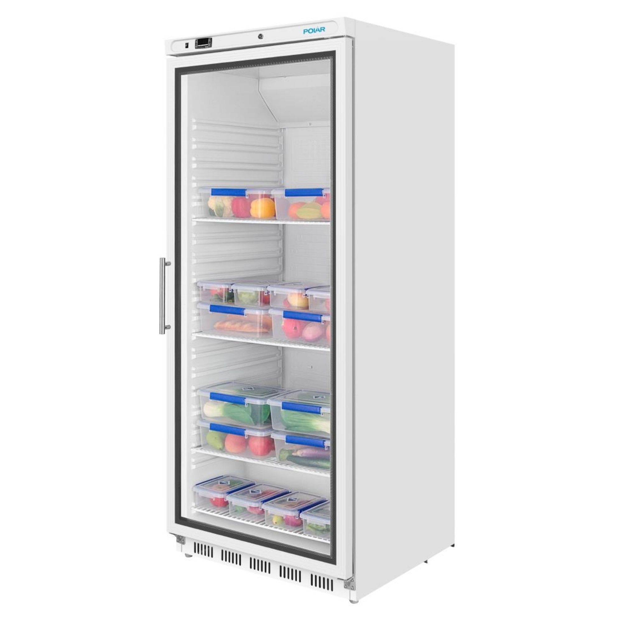 Picture of Polar C-Series Upright Display Fridge White 600Ltr