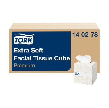 Picture of Tork Premium Extra Soft Facial Tissues Cube 2ply (30x100)