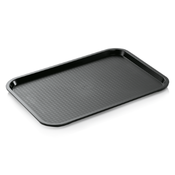 Picture of Was Germany Fast Food Tray Black Polypropylene 45.5x35.5 cm