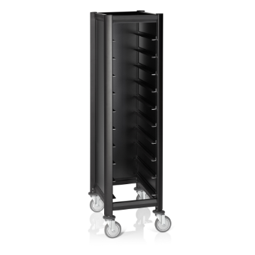 Picture of Was Germany Tray Trolley Single GN 1/1 Black MDF Aluminum