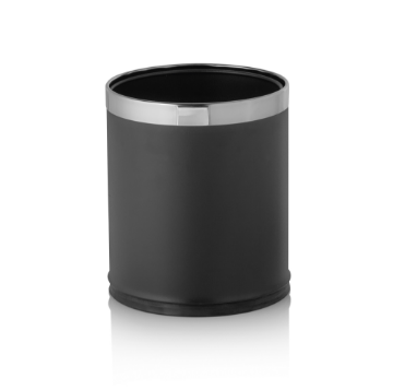 Picture of Was Germany Waste Paper Bin Black Chrome Nickel Steel Dia 22 cm