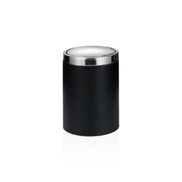 Picture of Was Germany Waste Bin Swing Lid Dia 18 cm 5 L Black