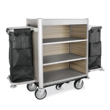 Picture of Was Germany Room Service Trolley, Black Aluminium, HPL, Polyester
