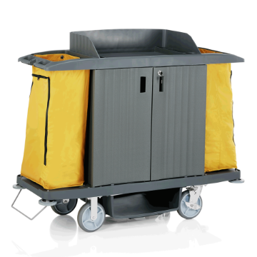 Picture of Hotel Essentials Room Service Trolley Yellow Plastic 155x55x130