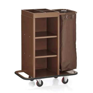 Picture of Hotel Essentials Room Service Trolley Brown Steel 85x45x106 cm
