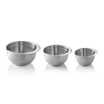 Picture of Cucina Mixing Bowl Set Chrome Nickel Steel 18/8 Pack of 3