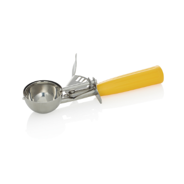 Picture of Cucina Scoop 21 cm Yellow Handle Chrome Nickel Steel