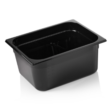 Picture of Was Germany GN Container Black Polycarbonate 1/2-150 mm