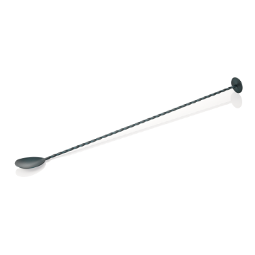 Picture of Nocturn Bar Spoon Twisted 40 cm Blue Matt Chrome Nickel Steel