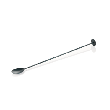 Picture of Nocturn Bar Spoon Twisted Blue Matt 33.5 cm Chrome Nickel Steel