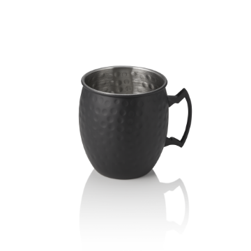 Picture of Nocturn Moscow Mule Mug Black Matt 0.5 Ltr Chrome Nickel Steel