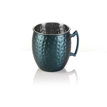 Picture of Nocturn Moscow Mule Mug 0.5 L Blue Matt Hammered Steel