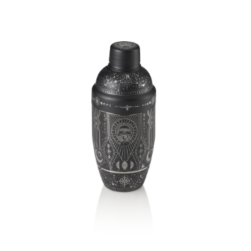 Picture of Nocturn Shaker Tattoo 0.5 L Black Gold Chrome Nickel Steel