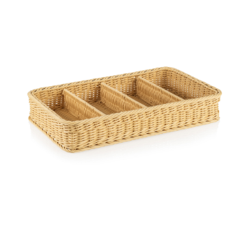 Picture of Weaver Pro GN Cutlery Basket 1/1 Light Beige Polypropylene