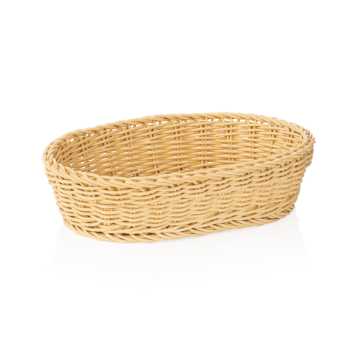Picture of Weaver Pro Oval Basket Light Beige Polypropylene 28x16 cm